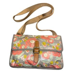 Fossil Floral Coated Canvas Crossbody Keyper Bag